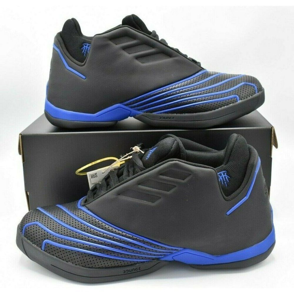 NWB Adidas Men Size 8 TMAC 2 Restomod Royal Blue Black Basketball Sneaker FX4992